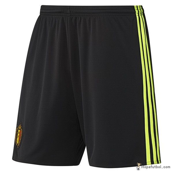 Pantalones Bélgica Replica Primera Ropa 2016 Negro